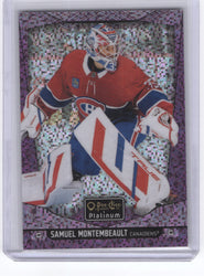 2024-25 Upper Deck O-Pee-Chee Platinum Violet Pixels #96 Samuel Montembeault /299