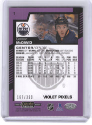 2020-21 Upper Deck O-Pee-Chee Platinum Violet Pixels #1 Connor Mcdavid /299