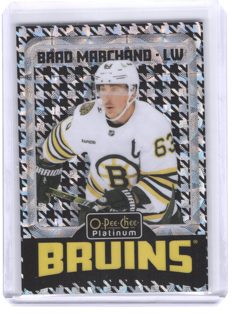 2024-25 Upper Deck O-Pee-Chee Platinum Houndstooth Retro R20 Brad Marchand /15
