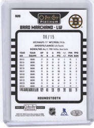 2024-25 Upper Deck O-Pee-Chee Platinum Houndstooth Retro R20 Brad Marchand /15
