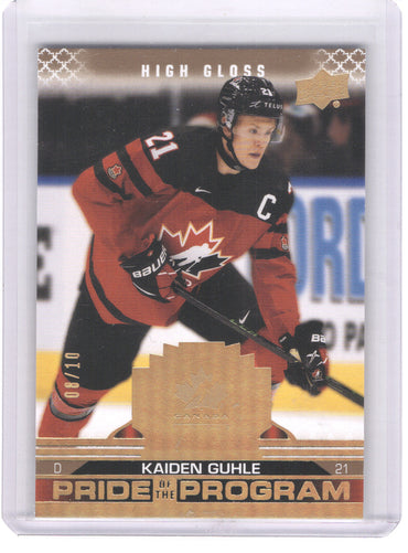2022 Upper Deck Team Canada Pride Of The Program High Gloss #71 Kaiden Guhle /10