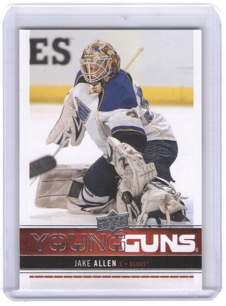 2012-13 Upper Deck Series 1 Young Guns #244 Rookie Rc Jake Allen
