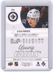 2021-22 Upper Deck Series 2 Young Guns #466 Rookie Rc Cole Perfetti