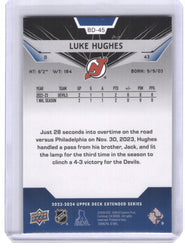2023-24 Upper Deck Extended Rookie Gems Bd-45 Rookie Rc Luke Hughes