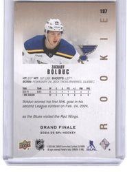 2024-25 Upper Deck Spx Grand Finale #137 Rookie Rc Zachary Bolduc /50
