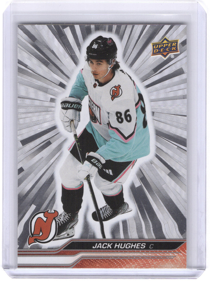 2023-24 Upper Deck Extended Outburst #680 Jack Hughes