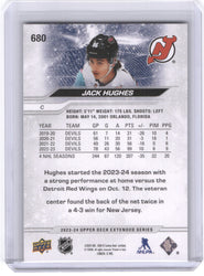 2023-24 Upper Deck Extended Outburst #680 Jack Hughes