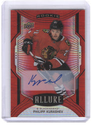 2020-21 Upper Deck Allure Red Rainbow Auto #134 Rookie Rc Auto Philipp Kurashev