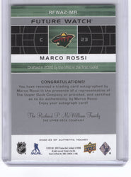 2022-23 Upper Deck Sp Authentic Future Match Rfwa2-Mr Rookie Rc Auto Marco Rossi /99