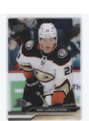 2023-24 Upper Deck Series 1 Clear #4 Isac Lundestrom