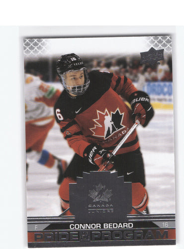 2022 Upper Deck Team Canada Juniors Pride Of The Program #78 Connor Bedard