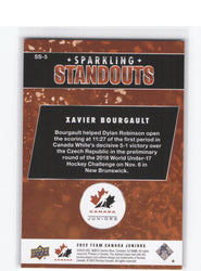 2022 Upper Deck Team Canada Juniors Sparkling Standouts Ss-5 Xavier Bourgault