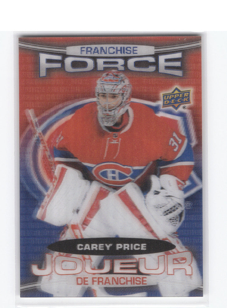 2016-17 Upper Deck Tim Hortons Collector'S Series Franchise Force Ff-5 Carey Price