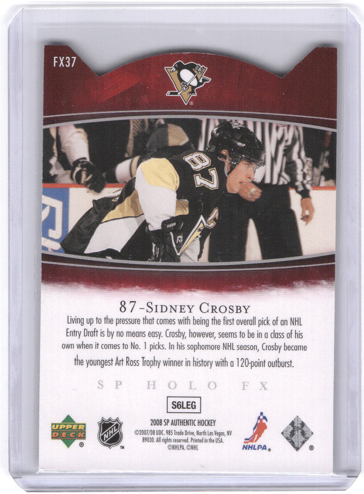 2008 Upper Deck Sp Authentic Holo Fx Fx37 Sidney Crosby