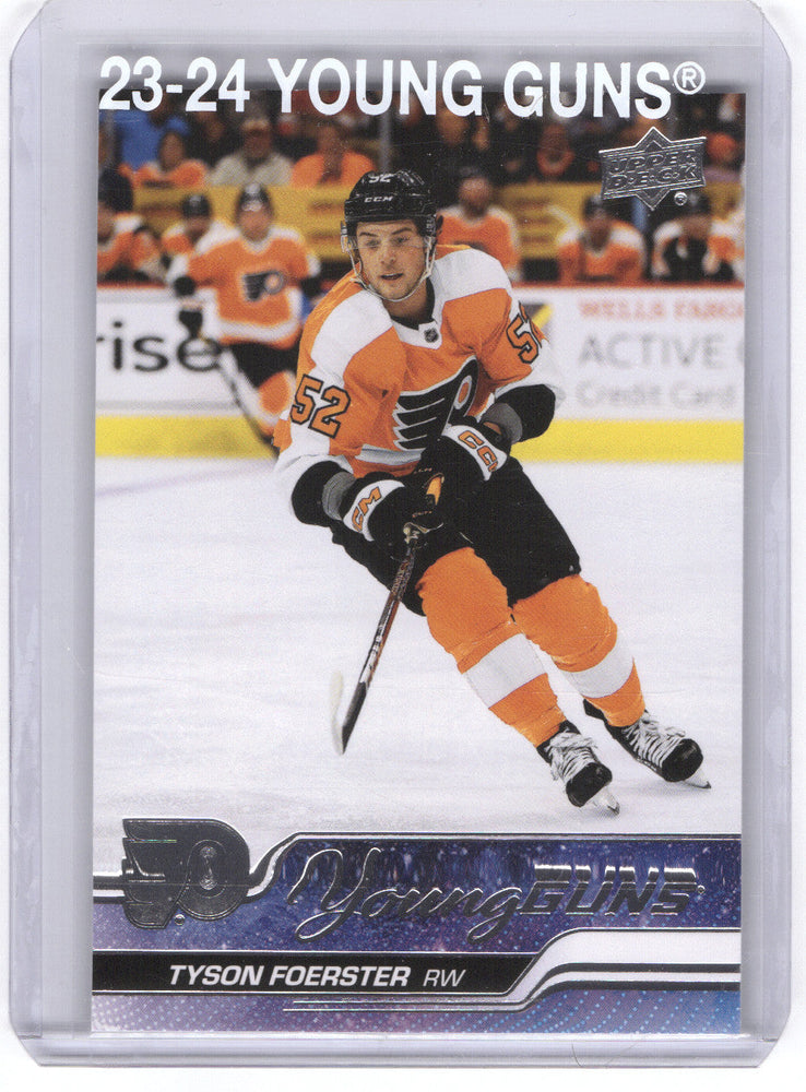 2023-24 Upper Deck Series 1 Young Guns #225 Rookie Rc Tyson Foerster