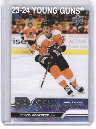 2023-24 Upper Deck Series 1 Young Guns #225 Rookie Rc Tyson Foerster