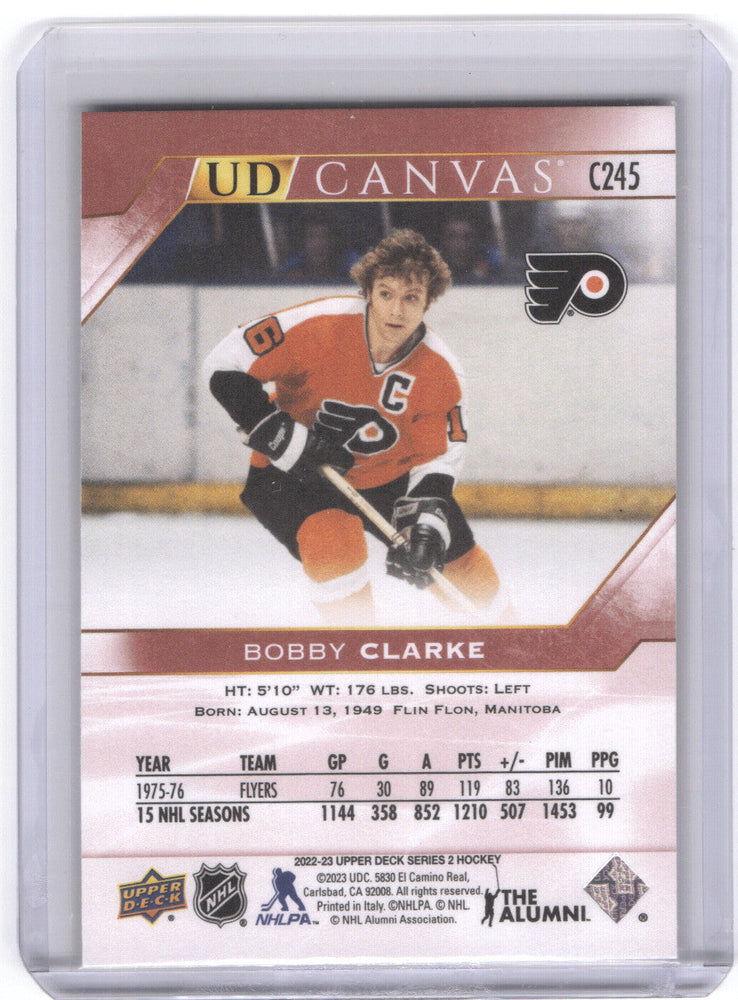2022-23 Upper Deck Series 2 Ud Canvas C245 Bobby Clarke