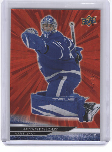 2024-25 Upper Deck Extended Red Outburst 621 Anthony Stolarz /25