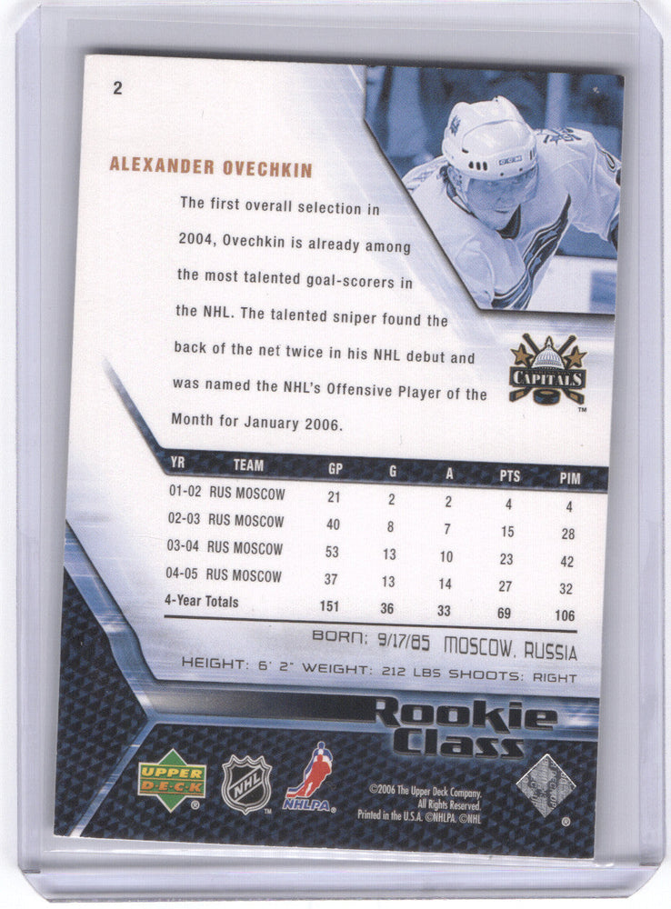 2006 Upper Deck Rookie Class Rookie Class #2 Rookie Rc Alex Ovechkin