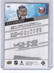 2020-21 Upper Deck Series 2 Young Guns 461 Rookie Rc Ilya Sorokin