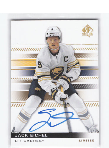 2019-20 Upper Deck Sp Authentic Limited 62 Auto Jack Eichel