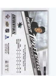 2024-25 Upper Deck Credentials Debut Ticket Access #111 Rookie Rc Macklin Celebrini