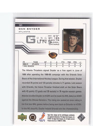 2001 Upper Deck Young Guns #181 Rookie Rc Dan Snyder