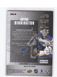 2024-25 Upper Deck Spx Holographs Holo-Jb Auto Jordan Binnington