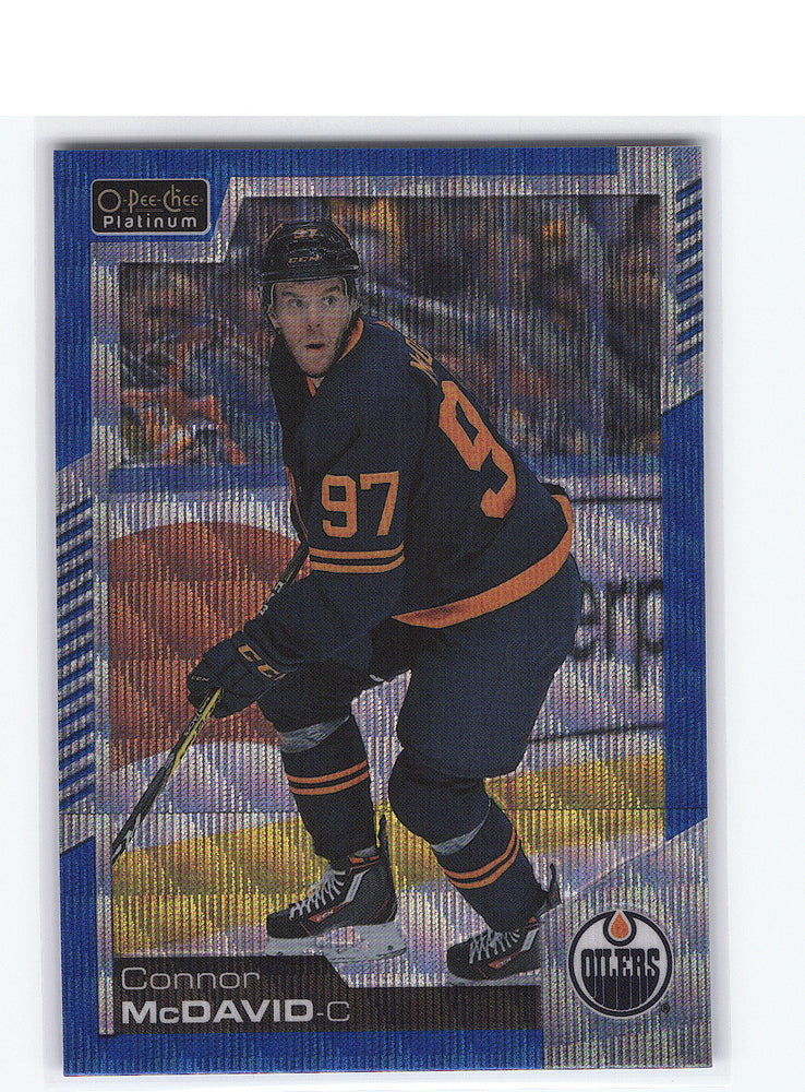 2020-21 Upper Deck O-Pee-Chee Platnium Blue Surge #1 Connor Mcdavid