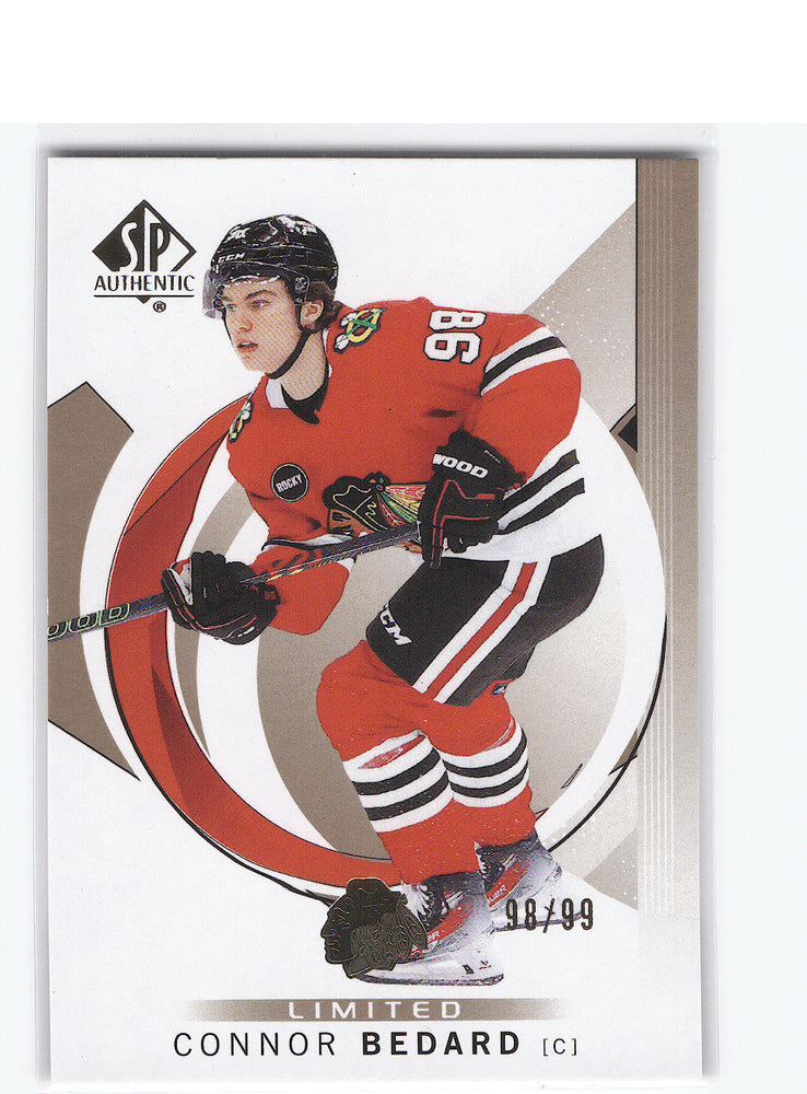 2024-25 Upper Deck Sp Authentic Limited - Number Match #10 Connor Bedard /99