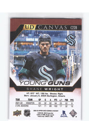 2022-23 Upper Deck Series 2 Young Guns Ud Canvas C228 Rookie Rc Shane Wright