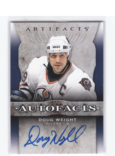 2021-22 Upper Deck Artifacts Autofacts Af-Dw Auto Doug Weight