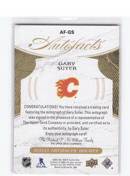 2022-23 Upper Deck Artifacts Autofacts Af-Gs Auto Gary Suter