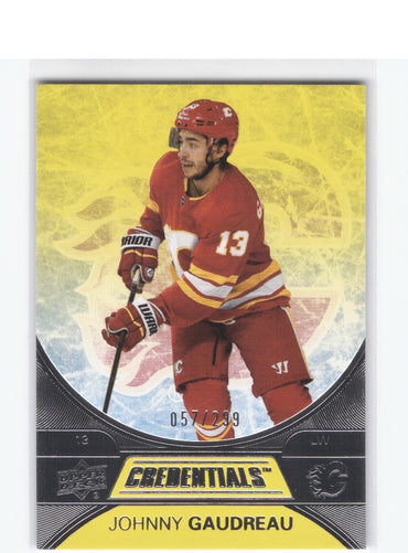 2021-22 Upper Deck Credentials #8 Johnny Gaudreau /299