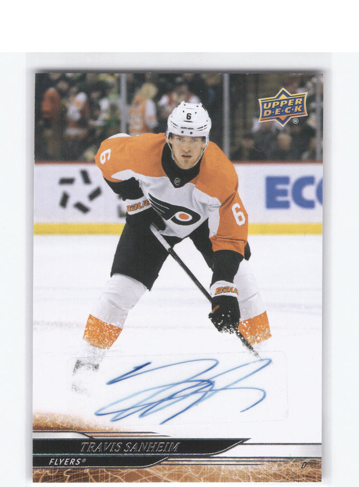 2024-25 Upper Deck Series 1 Snow Spray #139 Auto Travis Sanheim