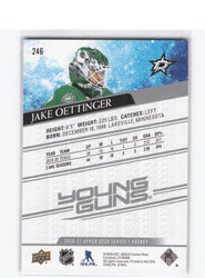 2020-21 Upper Deck Series 1 Young Guns #246 Rookie Rc Jake Oettinger