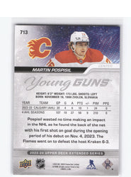 2023-24 Upper Deck Extended Series Young Guns Deluxe #713 Rookie Rc Martin Pospisil /250