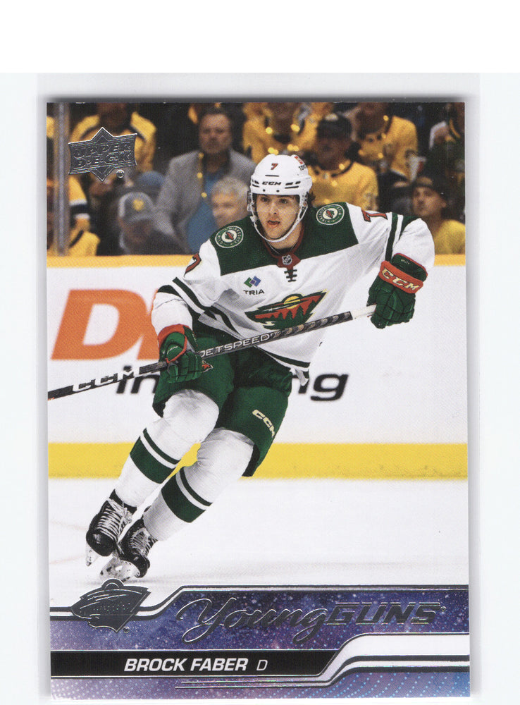 2023-24 Upper Deck Series 1 Young Guns #215 Rookie Rc Brock Faber