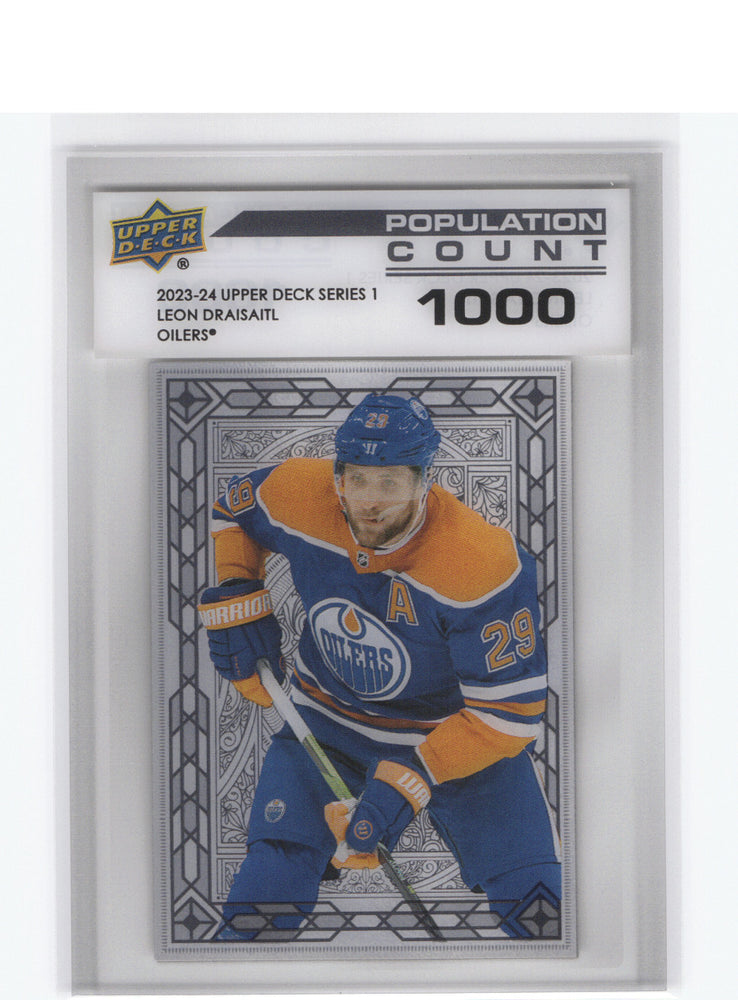 2023-24 Upper Deck Series 1 Population Count 1000 #Pc-4 Leon Draisaitl /1000