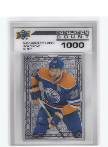 2023-24 Upper Deck Series 1 Population Count 1000 #Pc-4 Leon Draisaitl /1000