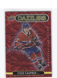 2021-22 Upper Deck Series 1 Red Dazzlers #Dz-25 Rookie Rc Cole Caufield