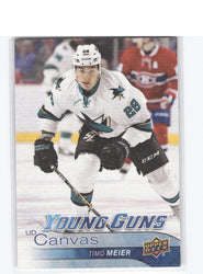 2016-17 Upper Deck Series 2 Young Guns Ud Canvas C225 Rookie Rc Timo Meier