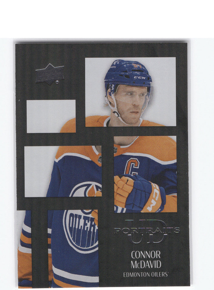 2024-25 Upper Deck Series 2 Ud Portraits Black P33 Connor Mcdavid