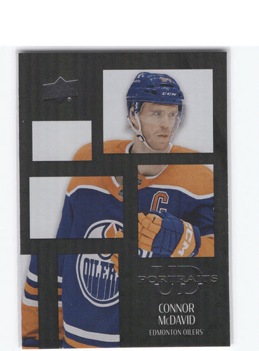 2024-25 Upper Deck Series 2 Ud Portraits Black P33 Connor Mcdavid