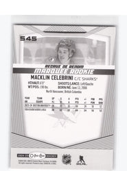 2024-25 Upper Deck O-Pee-Chee Marquee Rookie #545 Rookie Rc Macklin Celebrini