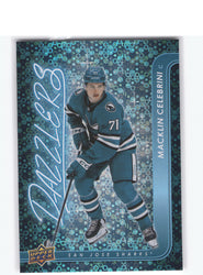 2024-25 Upper Deck Extended Blue Dazzler Dq-128 Rookie Rc Macklin Celebrini