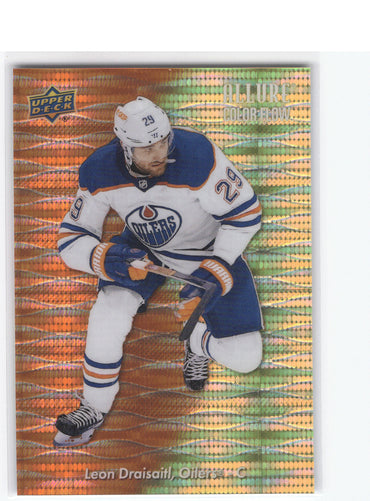 2023-24 Upper Deck Allure Orange-Yellow Color Flow Cf-26 Leon Draisaitl /199
