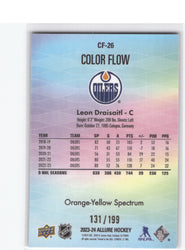 2023-24 Upper Deck Allure Orange-Yellow Color Flow Cf-26 Leon Draisaitl /199