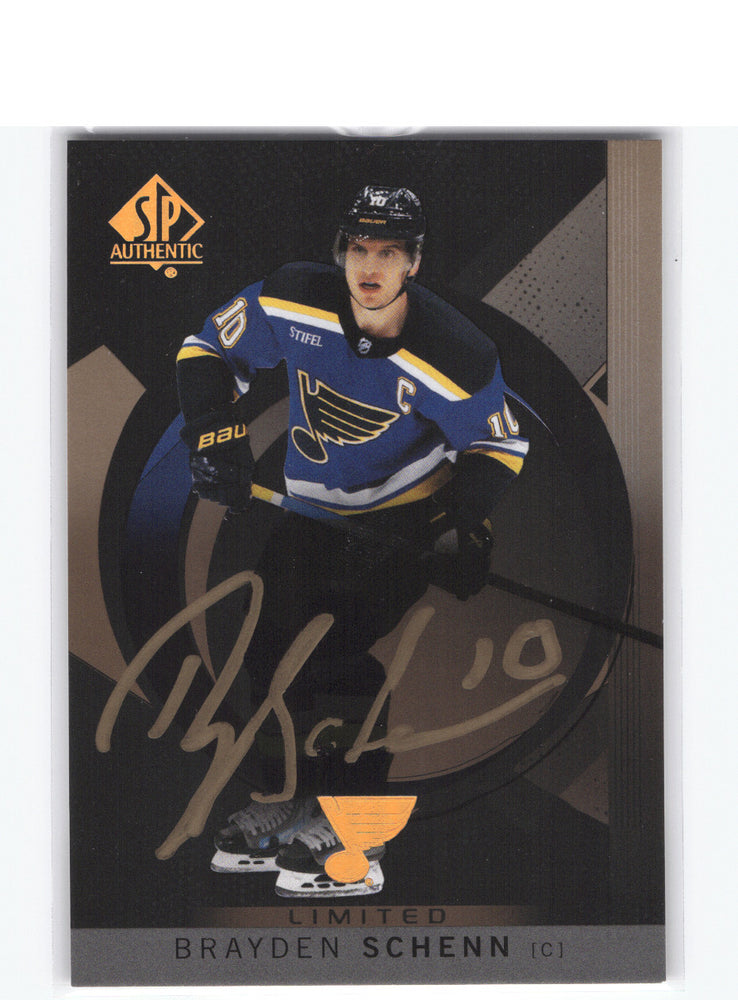 2024-25 Upper Deck Sp Authentic Limited Gold Auto #19 Auto Brayden Schenn