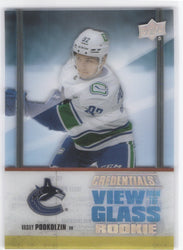 2021-22 Upper Deck Credentials View From The Glass Vg-16 Rookie Rc Vasily Podkolzin